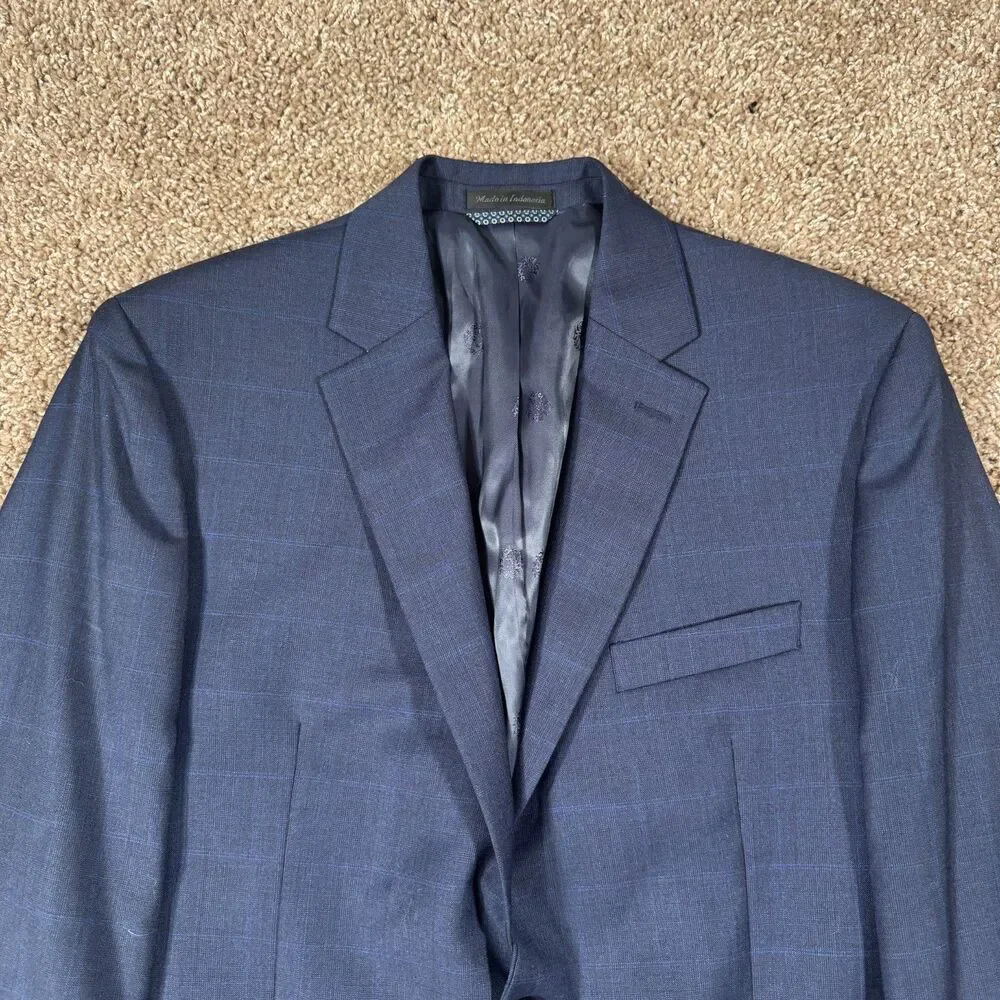 Lauren Ralph Lauren Blazer Men 42 R Blue Wool Blend Blazer